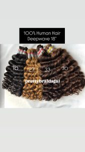 HUMAN HAIR DEEPWAVE 18"